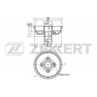 BS-5208 ZEKKERT Гальмівний барабан