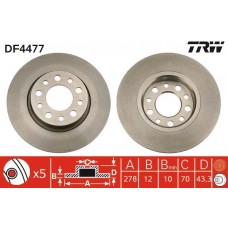 DF4477 TRW Гальмівний диск