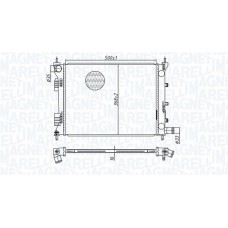 350213183100 MAGNETI MARELLI Радіатор охолодження двигуна