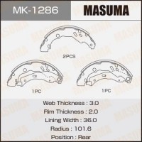MK-1286 MASUMA Комплект гальмівних колодок
