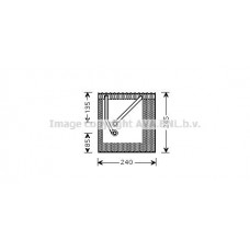 VNV242 AVA QUALITY COOLING Випарник кондиціонера