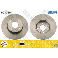 6017904 GIRLING Гальмівний диск