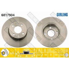 6017904 GIRLING Гальмівний диск