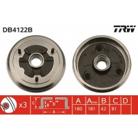 DB4122B TRW Гальмівний барабан
