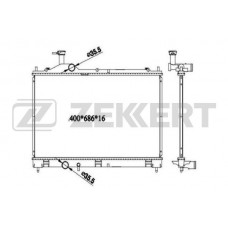 MK-1566 ZEKKERT Радіатор охолодження двигуна