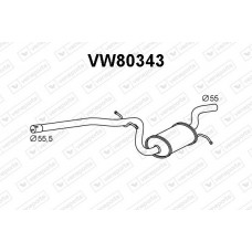 VW80343 VENEPORTE Глушник вихлопних газів кінцевий