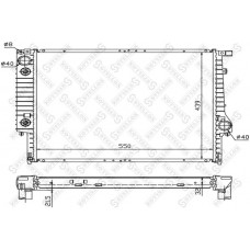 10-25256-SX STELLOX Радіатор охолодження двигуна