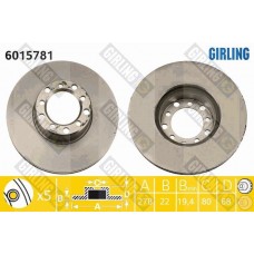 6015781 GIRLING Гальмівний диск
