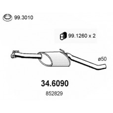 34.6090 ASSO Середній глушник вихлопних газів