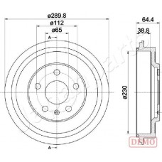 TA-0911C JAPANPARTS Гальмівний барабан