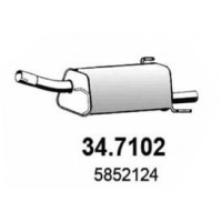 34.7102 ASSO Глушник вихлопних газів кінцевий