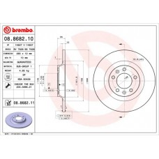 08.8682.11 BREMBO Гальмівний диск