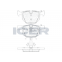 181739 ICER Комплект гальмівних колодок дисковий гальм