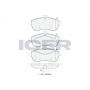 181821 ICER Комплект гальмівних колодок дисковий гальм
