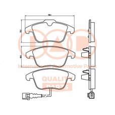 704-50030 IAP QUALITY PARTS Комплект гальмівних колодок дисковий гальм