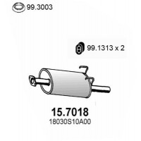 15.7018 ASSO Глушник вихлопних газів кінцевий