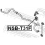 NSB-T31F FEBEST Опора стабілізатора