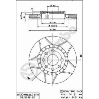 09.5148.76 BREMBO Гальмівний диск