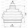 SJK7019.00 OPEN PARTS Комплект пыльника, Привідний вал