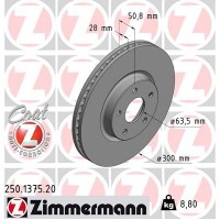 250.1375.20 ZIMMERMANN Гальмівний диск
