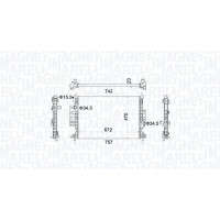 350213155300 MAGNETI MARELLI Радіатор охолодження двигуна