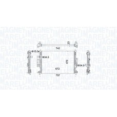 350213155300 MAGNETI MARELLI Радіатор охолодження двигуна