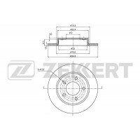 BS-5267 ZEKKERT Гальмівний диск