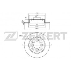 BS-5267 ZEKKERT Гальмівний диск