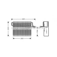 PEV039 AVA QUALITY COOLING Випарник кондиціонера