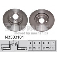 N3303101 NIPPARTS Гальмівний диск