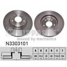 N3303101 NIPPARTS Гальмівний диск