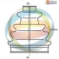 21-990257 Multiparts Комплект пыльника, Привідний вал
