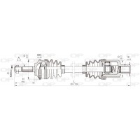 DRS6371.00 OPEN PARTS Привідний вал