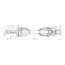 DRS6371.00 OPEN PARTS Привідний вал