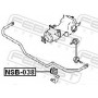 NSB-038 FEBEST Опора стабілізатора