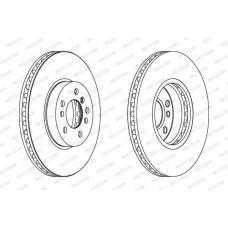 DDF1256C FERODO Гальмівний диск