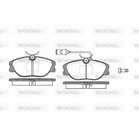 P2053.02 WOKING Комплект гальмівних колодок дисковий гальм