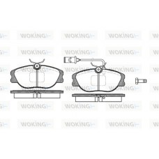 P2053.02 WOKING Комплект гальмівних колодок дисковий гальм