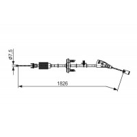 1 987 482 795 BOSCH Тросик, cтояночный тормоз