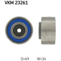VKM 23261 SKF Паразитный / Ведущий ролик, Зубчастий ремінь