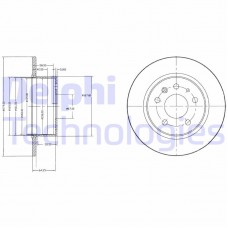 BG2240 DELPHI Гальмівний диск