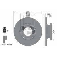 BDS1500 BENDIX Braking Гальмівний диск