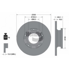 BDS1500 BENDIX Braking Гальмівний диск