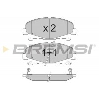 BP3373 BREMSI Комплект гальмівних колодок дисковий гальм
