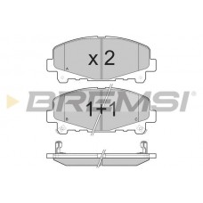 BP3373 BREMSI Комплект гальмівних колодок дисковий гальм