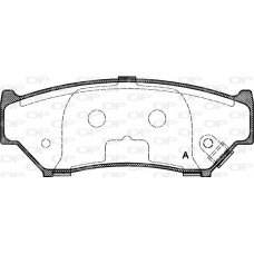 BPA0389.12 OPEN PARTS Комплект гальмівних колодок дисковий гальм