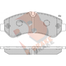 RB2362 R BRAKE Комплект гальмівних колодок дисковий гальм