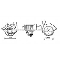 OL8629 AVA QUALITY COOLING Вентилятор салону