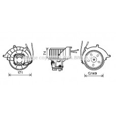 OL8629 AVA QUALITY COOLING Вентилятор салону