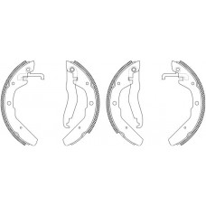 8DB 355 003-501 HELLA PAGID Комплект гальмівних колодок